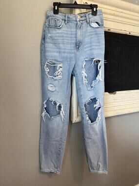 BDG High Rise Distressed Mom Jeans 26W